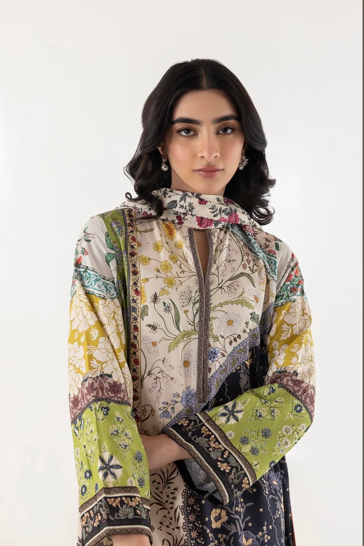 SANA SAFINAZ CASUAL PRET | STITCHED MULTI PRINTED SHIRT + DUPATTA