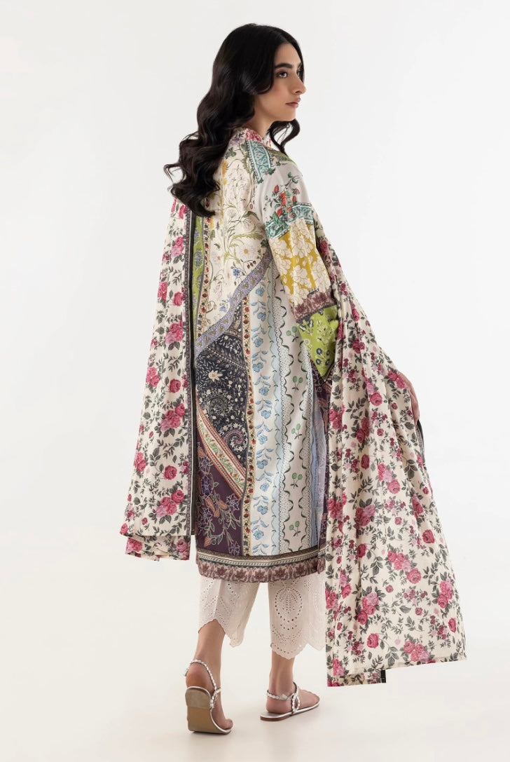 SANA SAFINAZ CASUAL PRET | STITCHED MULTI PRINTED SHIRT + DUPATTA