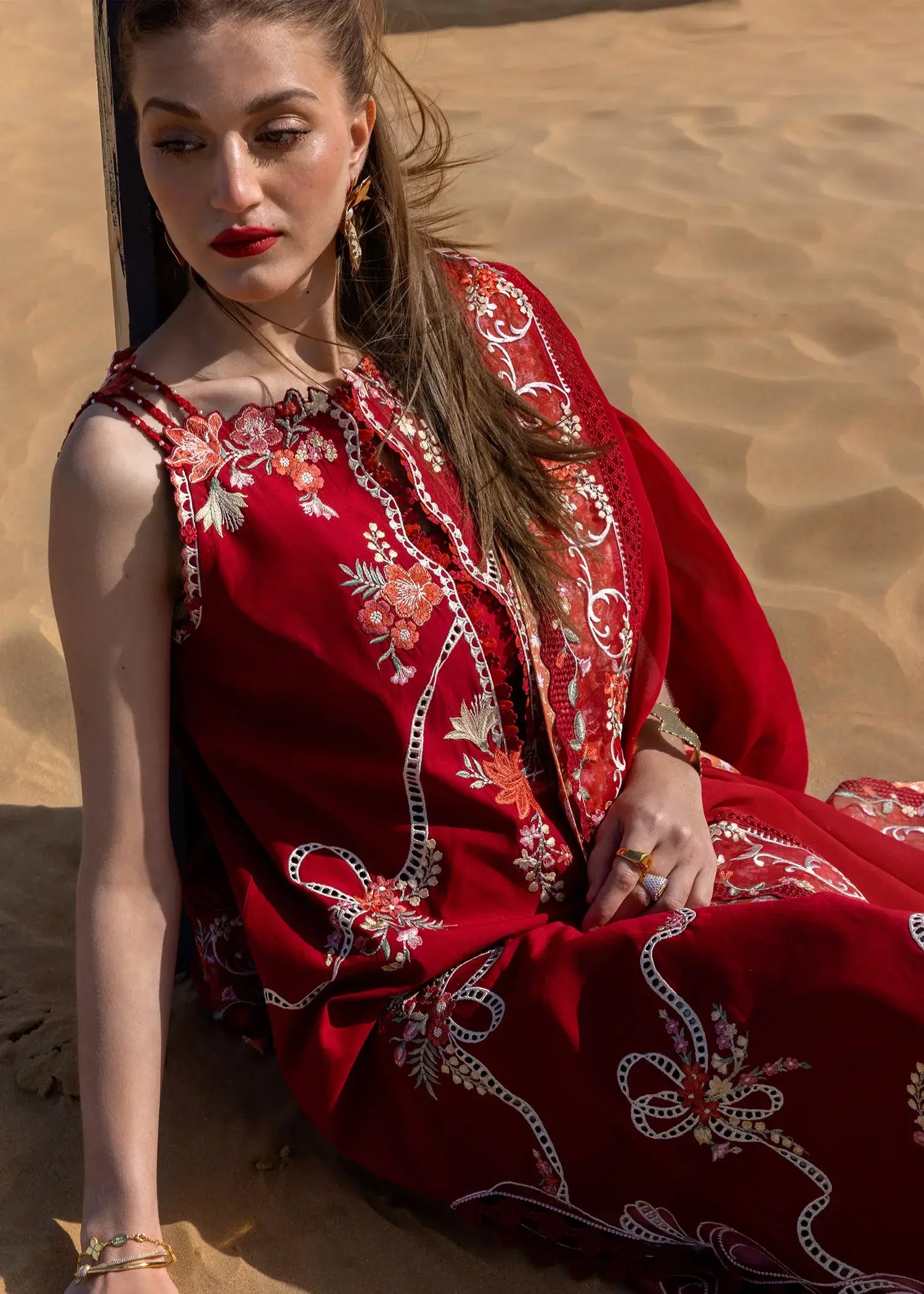 CRIMSON FLOW UNSTITCHED SPRING SUMMER’25 | TWIRLS AND TIES