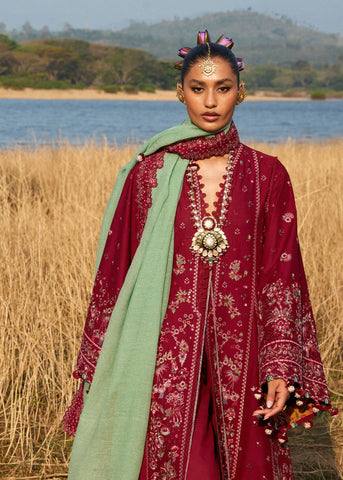 HUSSAIN REHAR LUXURY LAWN’25 | MAHOGANY