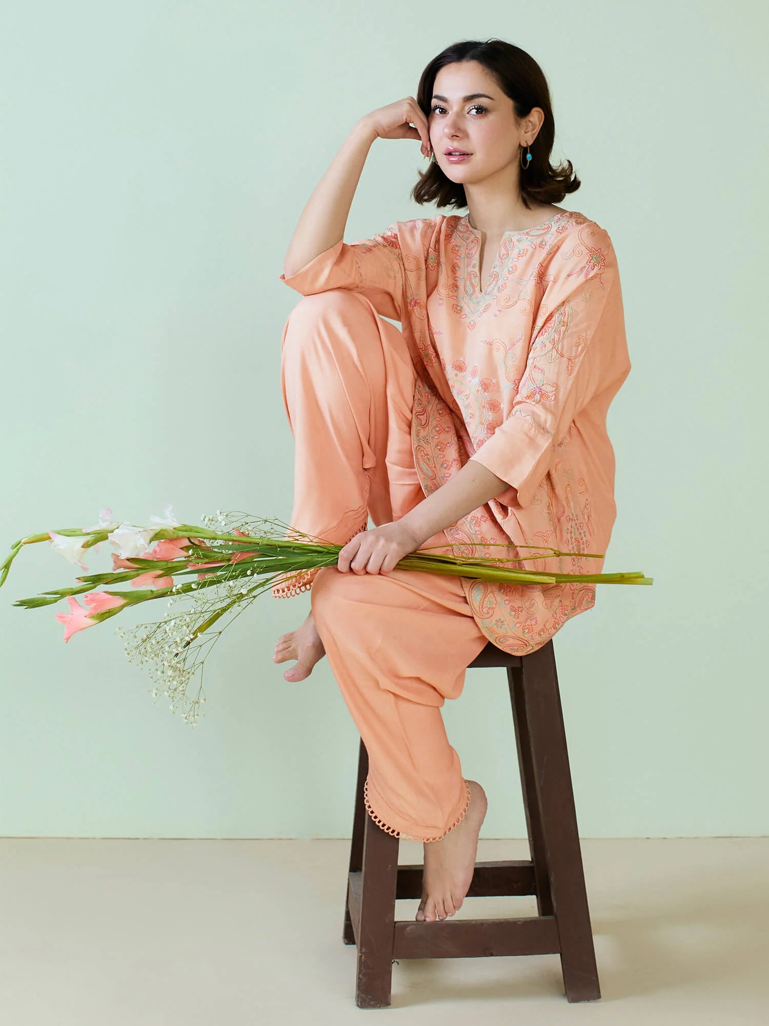 MISHKAA BY MISHA LAKHANI RTW’25 | 2PC EMBROIDERED SET