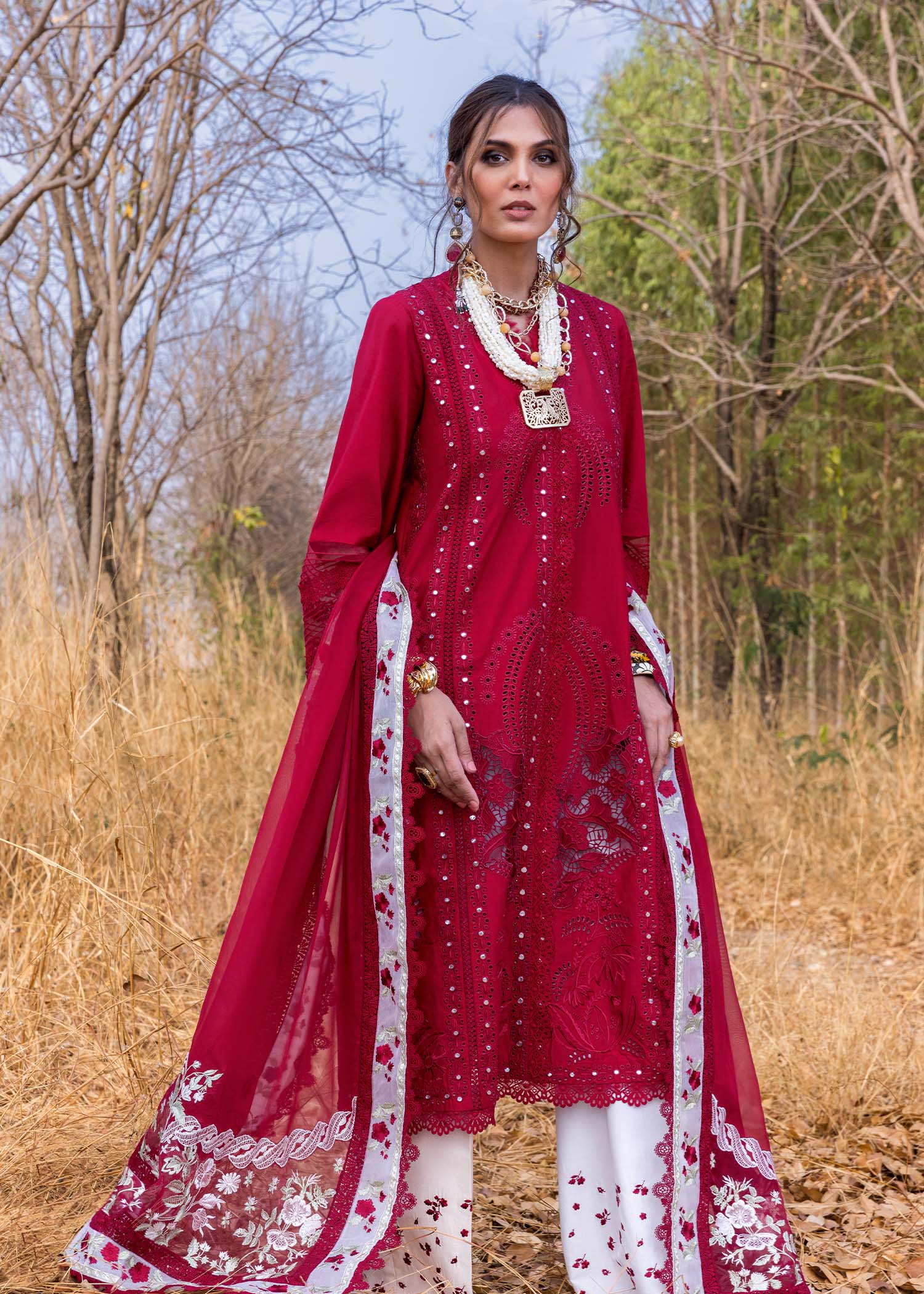 SAIRA SHAKIRA UNSTITCHED LAWN’25 | SHAMS A