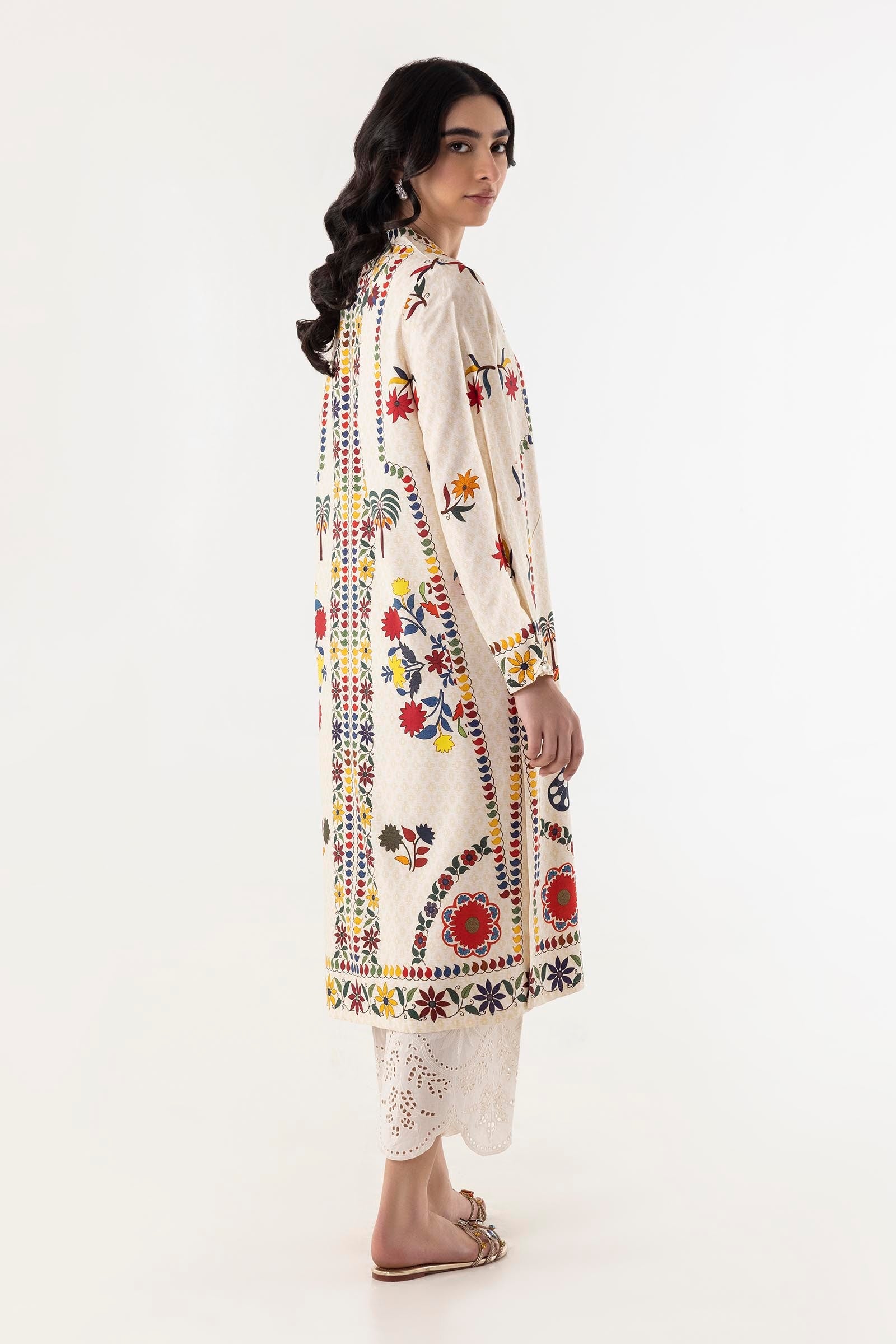 SANA SAFINAZ CASUAL PRET’25 | STITCHED LINEN SHIRT