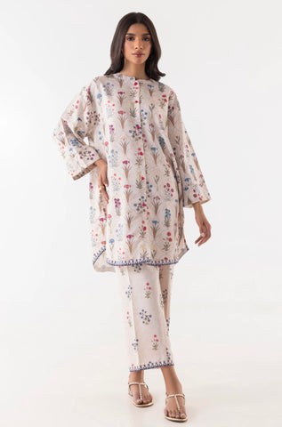 SANA SAFINAZ CASUAL PRET’25 | STITCHED MULTI PRINTED SHIRT & CULOTTE