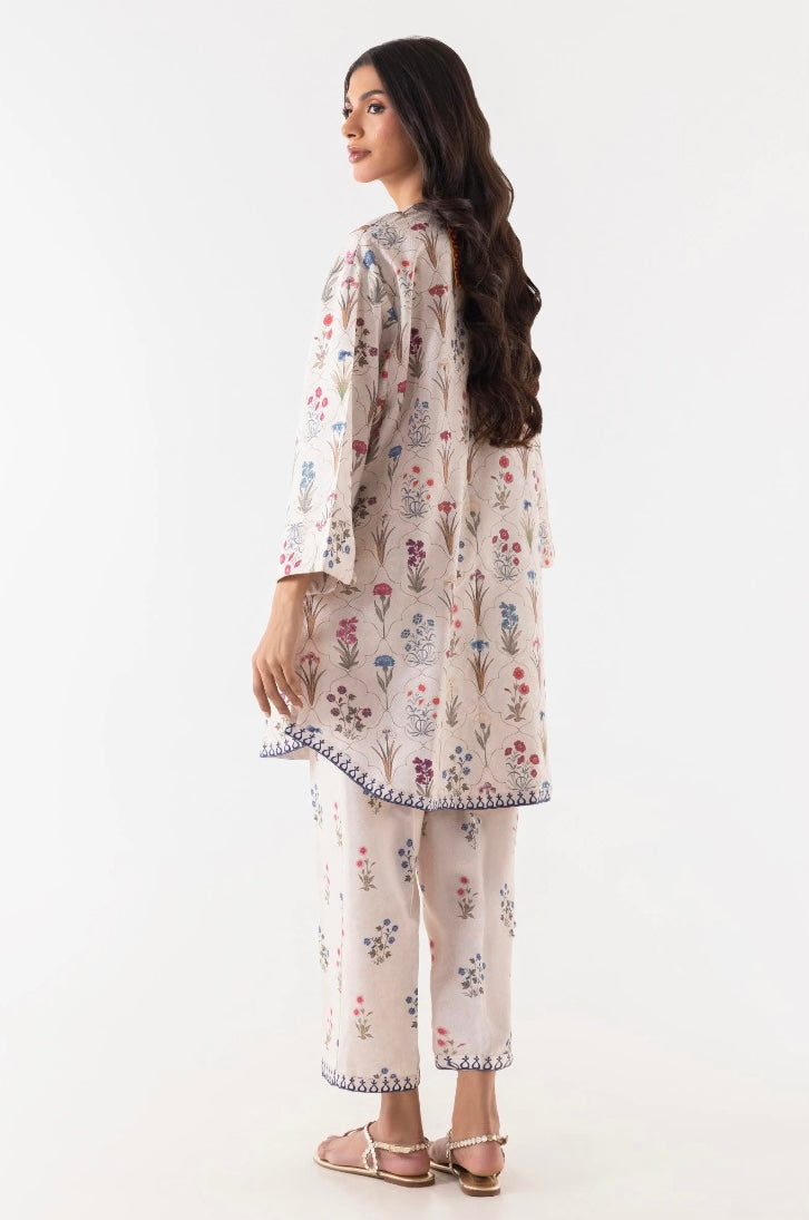 SANA SAFINAZ CASUAL PRET’25 | STITCHED MULTI PRINTED SHIRT & CULOTTE