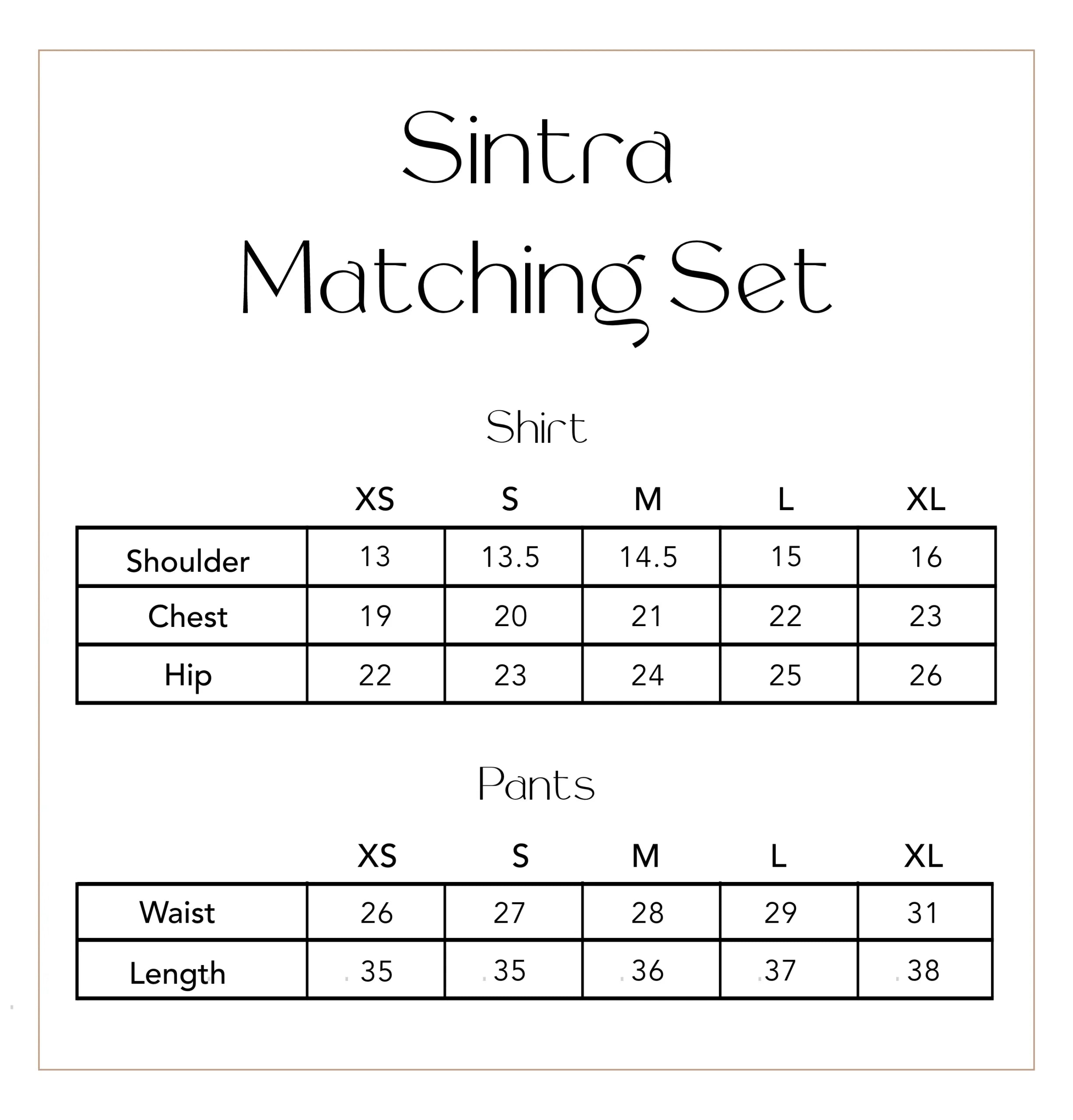 STUDIO MEHR CASUAL PRET | SINTRA MATCHING SET