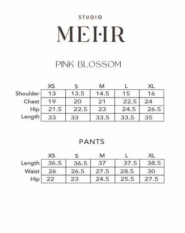 STUDIO MEHR CASUAL PRET | PINK BLOSSOM MATCHING SET