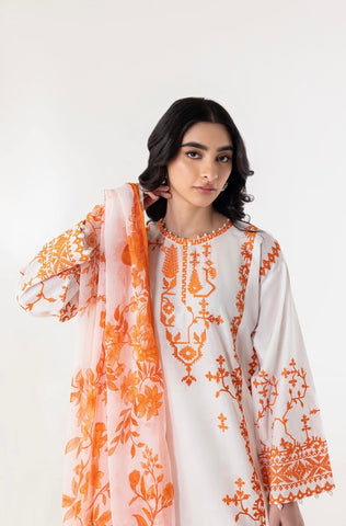 SANA SAFINAZ CASUAL PRET | STITCHED LAWN EMBROIDERED SHIRT + CULOTTE + DUPATTA