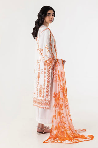 SANA SAFINAZ CASUAL PRET | STITCHED LAWN EMBROIDERED SHIRT + CULOTTE + DUPATTA