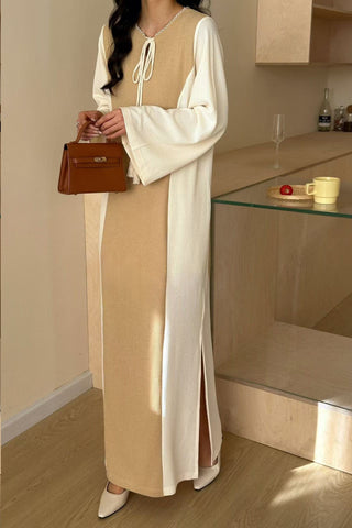 HASSAL SPRING SUMMER’25 | HAWAII MAXI CONTRAST TEXTURED DRESS