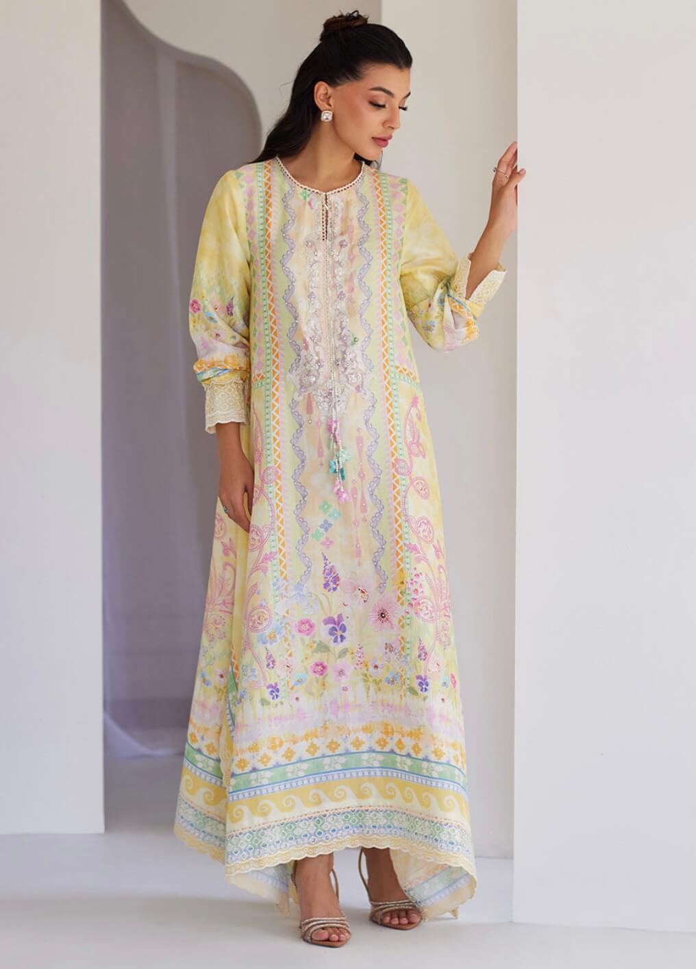 FARAH TALIB AZIZ ‘TARA LUXE SILK PRET’25 | CALI RAW SILK KAFTAN