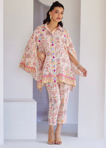 FARAH TALIB AZIZ ‘TARA LUXE SILK PRET’25 | AZIZAM BLUSH PINK SHIRT