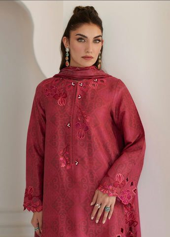FARAH TALIB AZIZ ‘TARA LUXE SILK PRET’25 | SOLARA SCARLETT SHIRT & DUPATTA