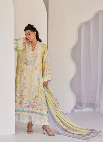 FARAH TALIB AZIZ ‘TARA LUXE SILK PRET’25 | ELOWYN KIWI SHIRT & DUPATTA