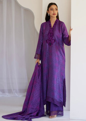 FARAH TALIB AZIZ ‘TARA LUXE SILK PRET’25 | AMITY PURPLE SHIRT & DUPATTA
