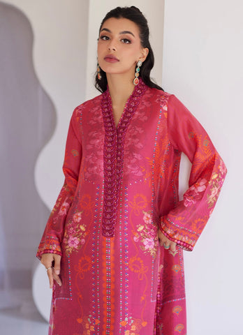 FARAH TALIB AZIZ ‘TARA LUXE SILK PRET’25 | ALIRA CRIMSON SHIRT & DUPATTA