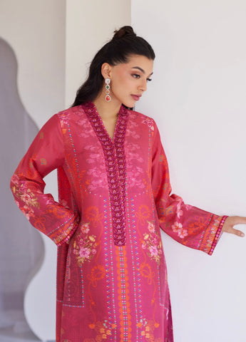 FARAH TALIB AZIZ ‘TARA LUXE SILK PRET’25 | ALIRA CRIMSON SHIRT & DUPATTA