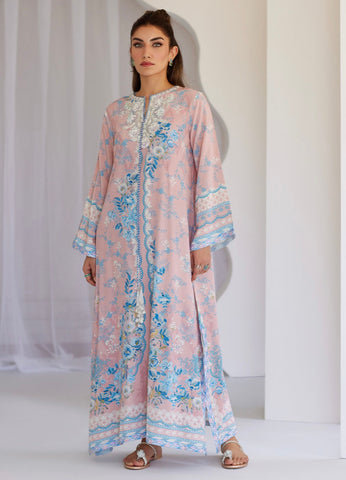 FARAH TALIB AZIZ ‘TARA LUXE SILK PRET’25 | PETAL PINK KAFTAN