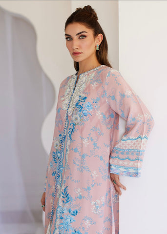 FARAH TALIB AZIZ ‘TARA LUXE SILK PRET’25 | PETAL PINK KAFTAN