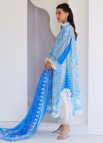 FARAH TALIB AZIZ ‘TARA LUXE SILK PRET’25 | ZADIE BLUE SHIRT & DUPATTA