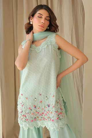 FARIDA HASAN ‘JUNE BLOOM’25 | AQUA JUNE WITH DUPATTA AND SHALWAR