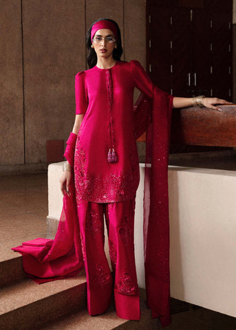 HUSSAIN REHAR LUXURY PRET EID'24 | CERISE